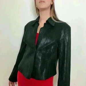 Black Suede Leather Jacket,  Shacket